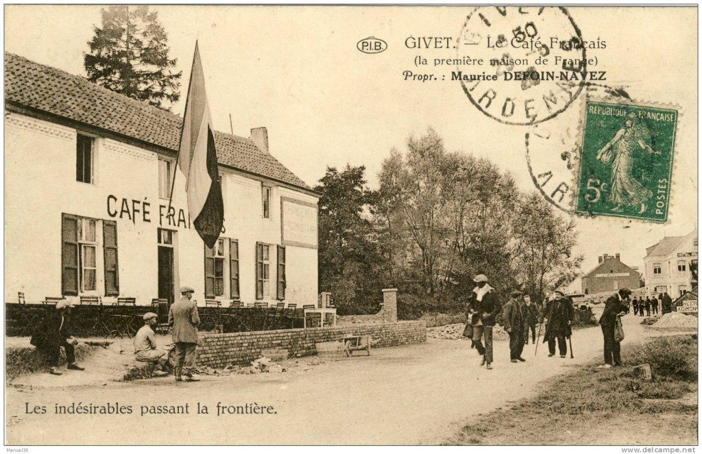 Il Café Français alla frontiera franco-belga di Givet