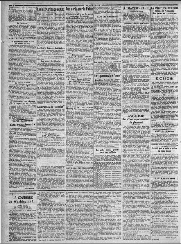 La pagina degli spettacoli in un giornale dell'epoca.