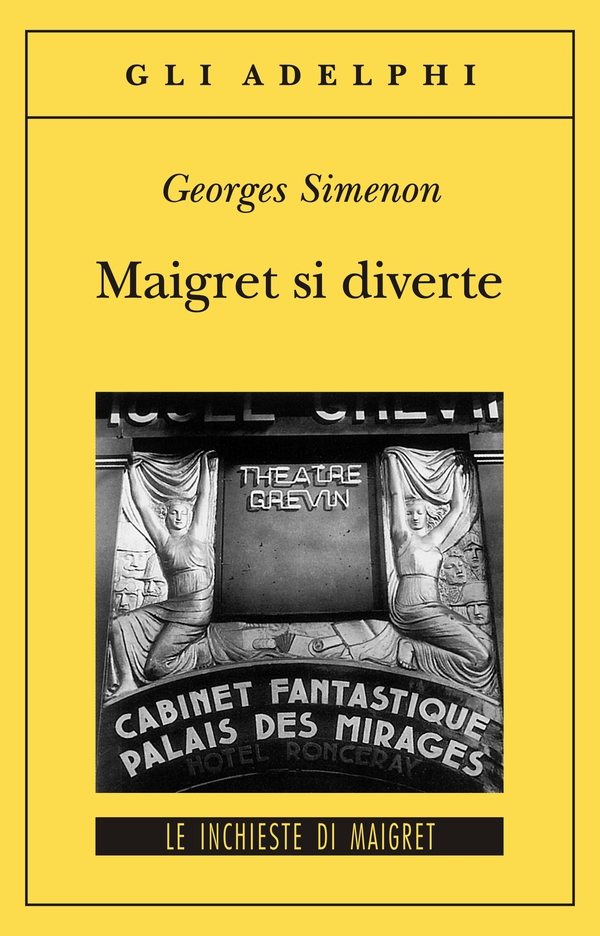 Maigret si diverte, la copertina dell'edizione Adelphi.