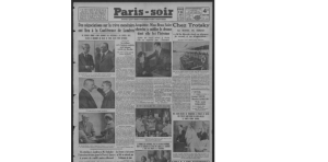 Sul numero di Paris-Soir del 16 giugno 1933: ultima puntata de La Chiusa n°1 e intervista di Simenon a Trotsky.