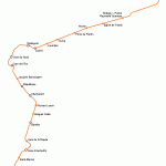cartina della linea cinque metropolitana di parigi