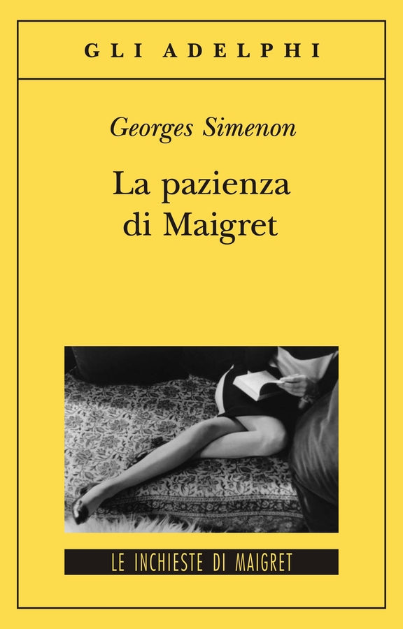 La pazienza di Maigret, copertina dell'edizione Adelphi.