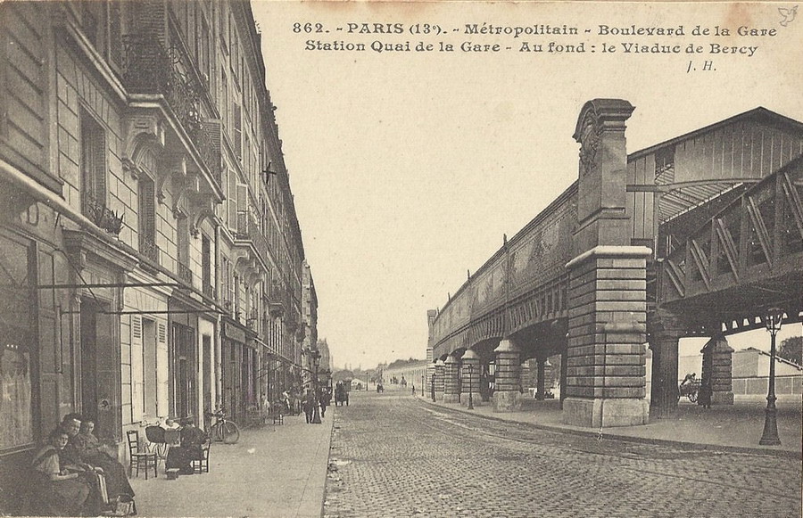 Parigi ai primi del '900: Quai de la Gare a Ivry,